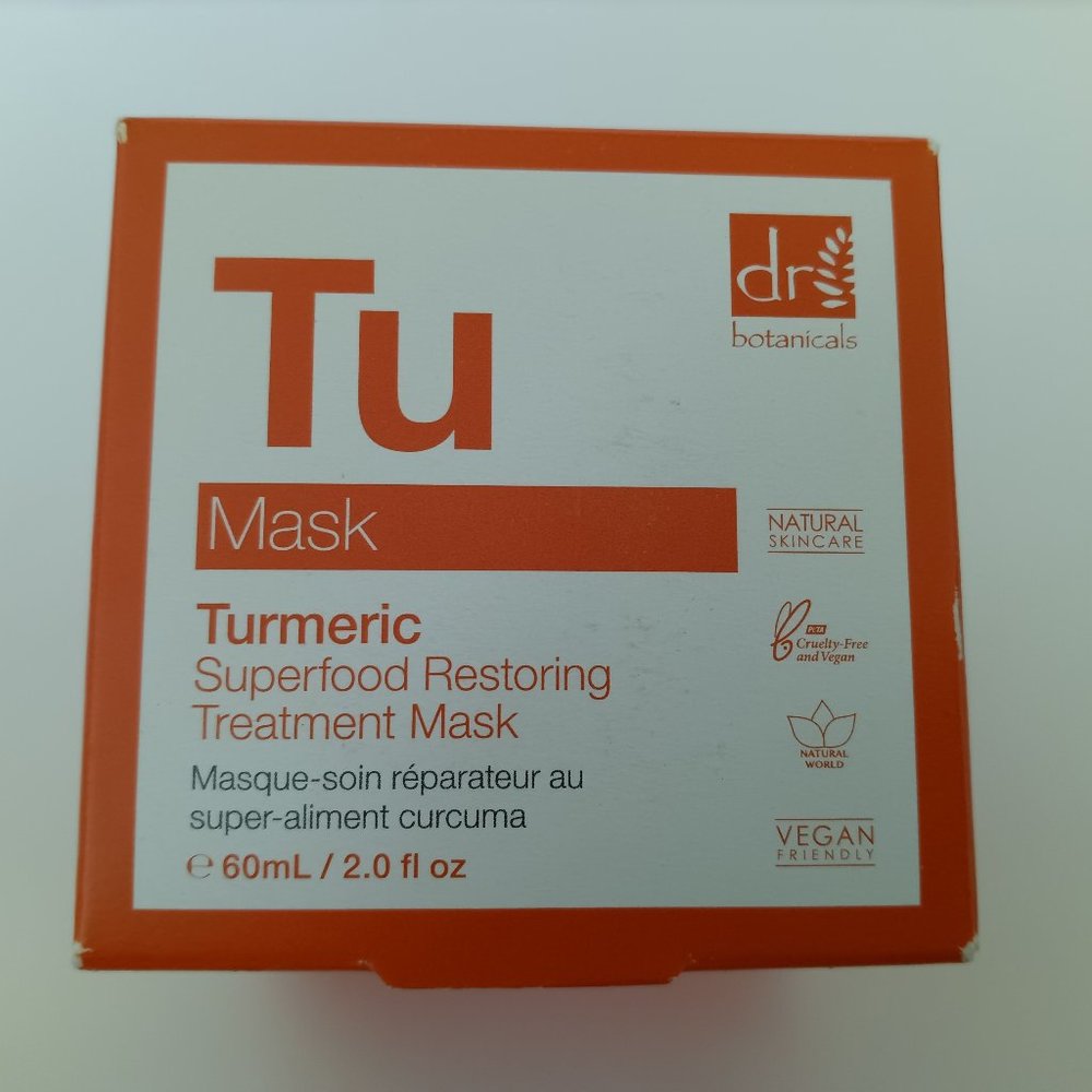 Dr. Botanicals. Turmeric Superfood Restoring Treatment Mask - 60 ml.